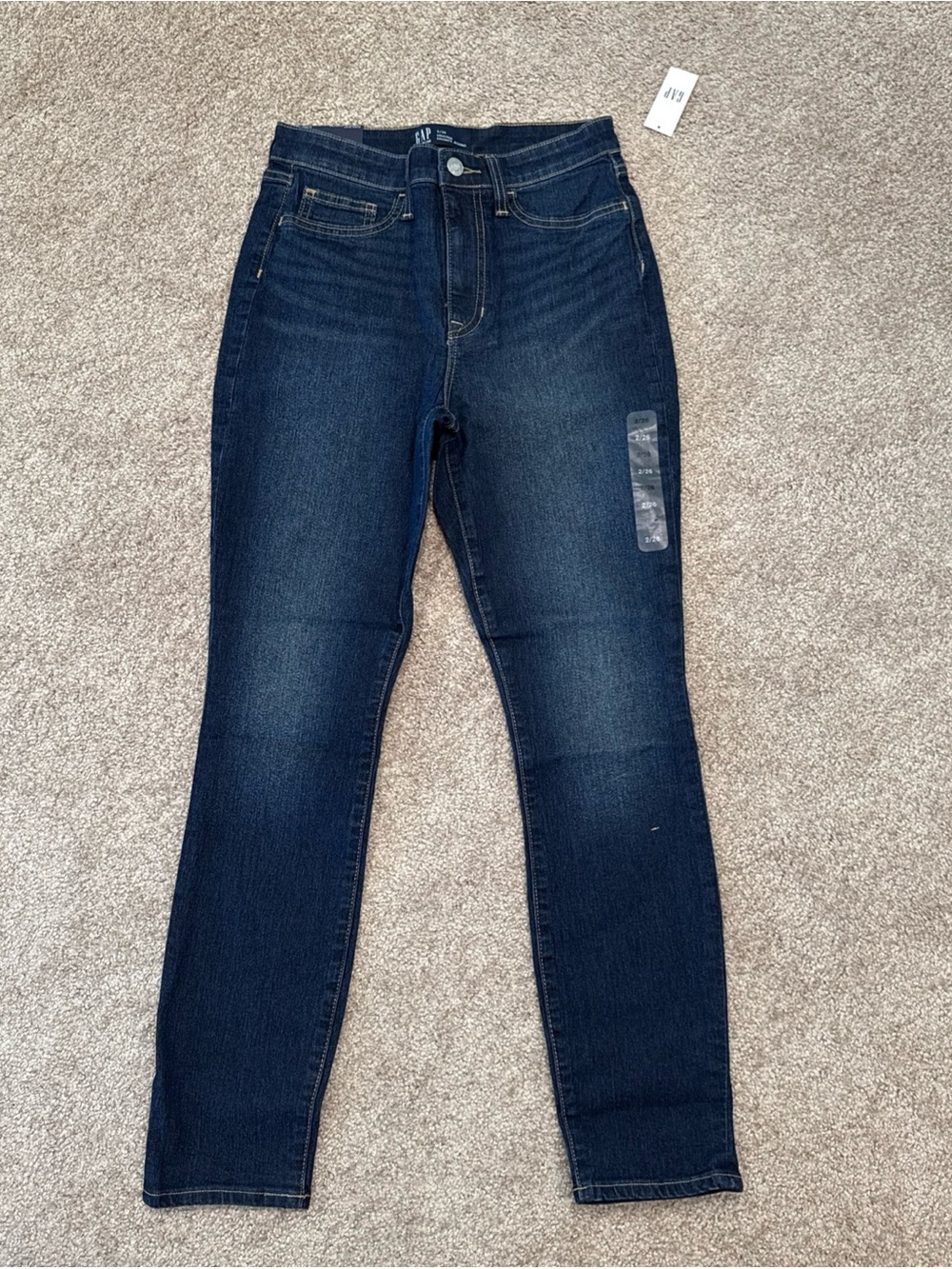 Women’s Size 2 Gap High Rise Jegging Jeans Blue Dark Wash